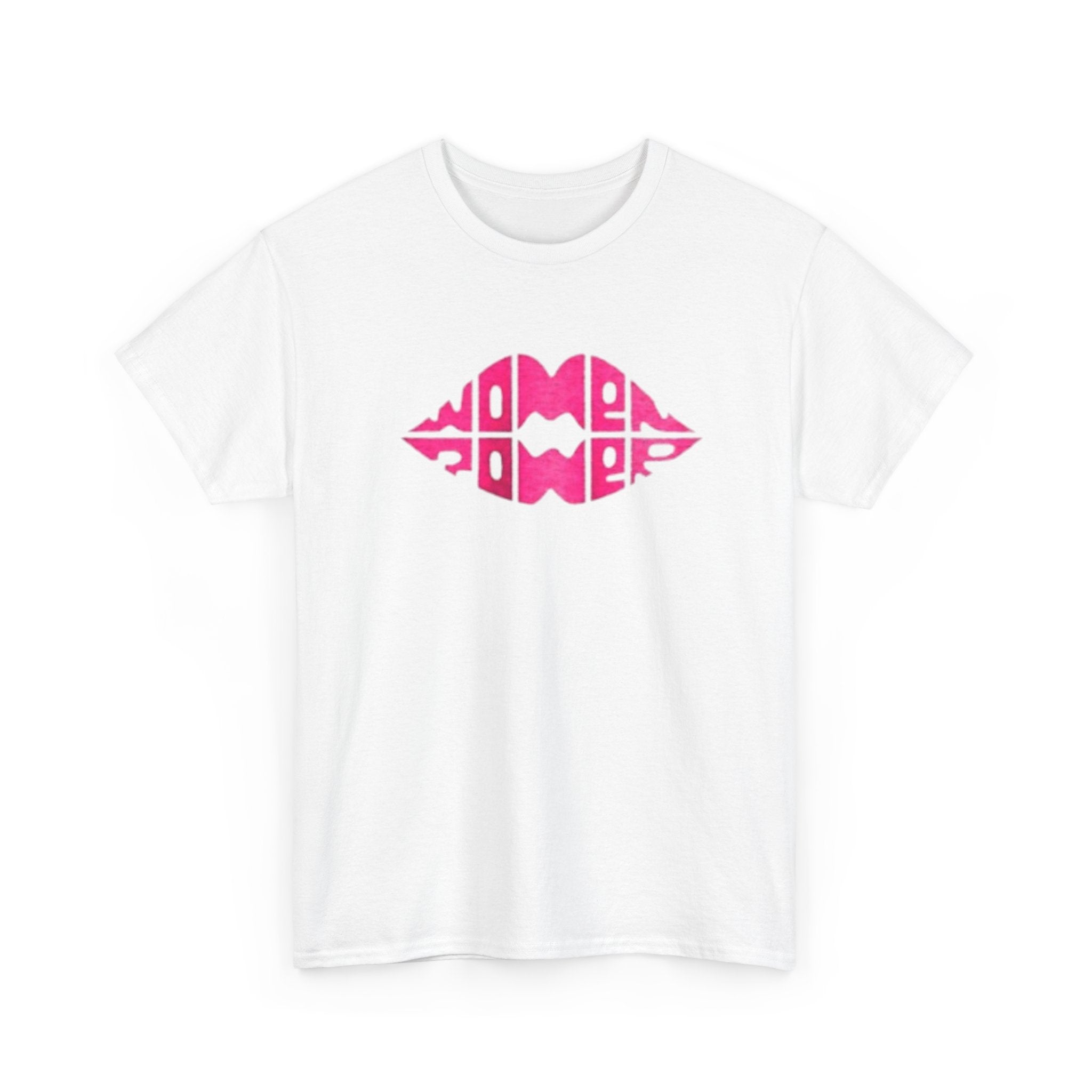 Women Power Lip Print T-Shirt — Feminist Graphic Tee