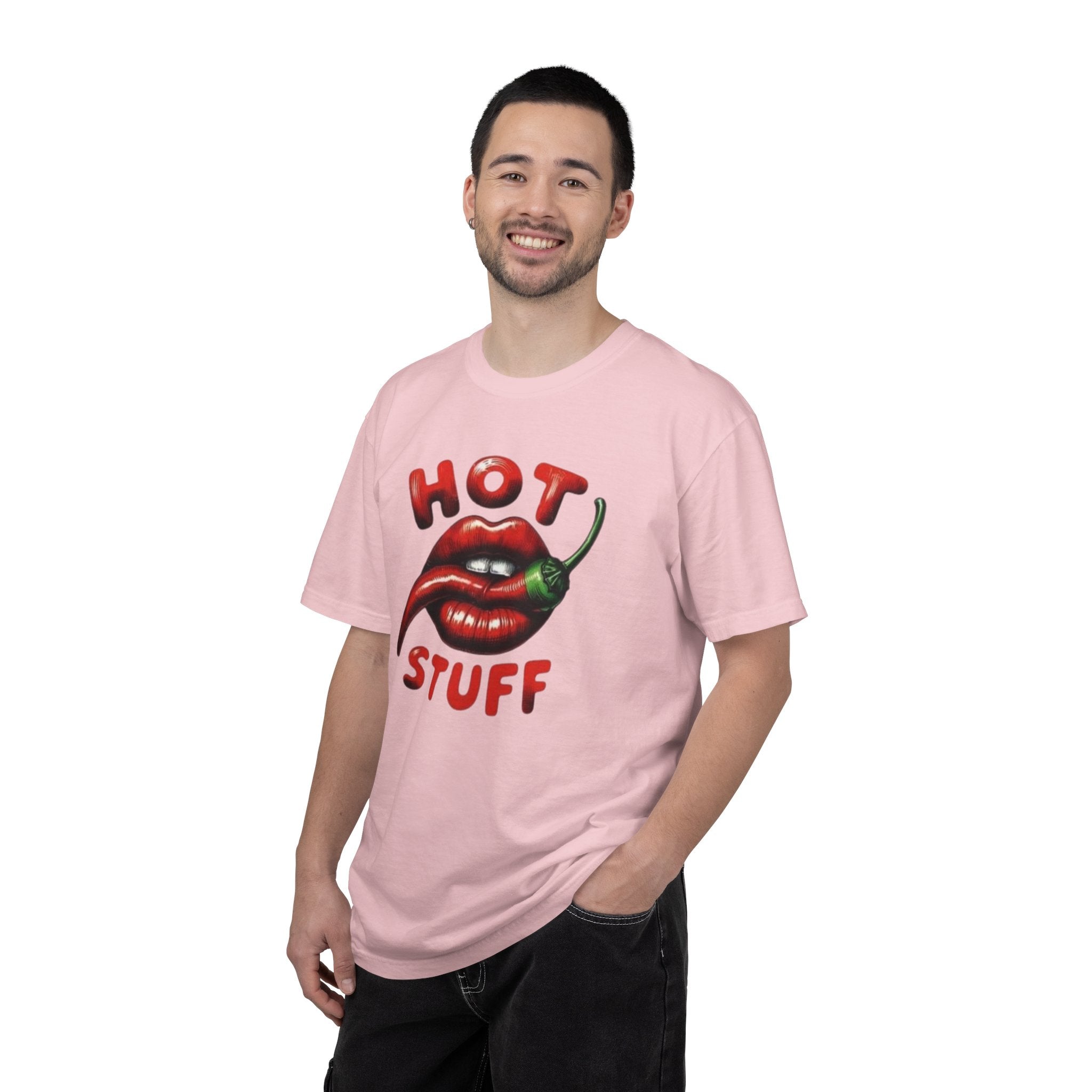Hot Stuff T-Shirt — Spicy Lips & Chili Graphic Tee