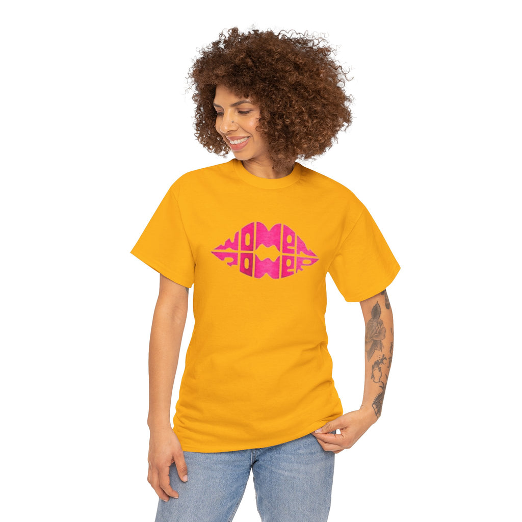 Women Power Lip Print T-Shirt — Feminist Graphic Tee