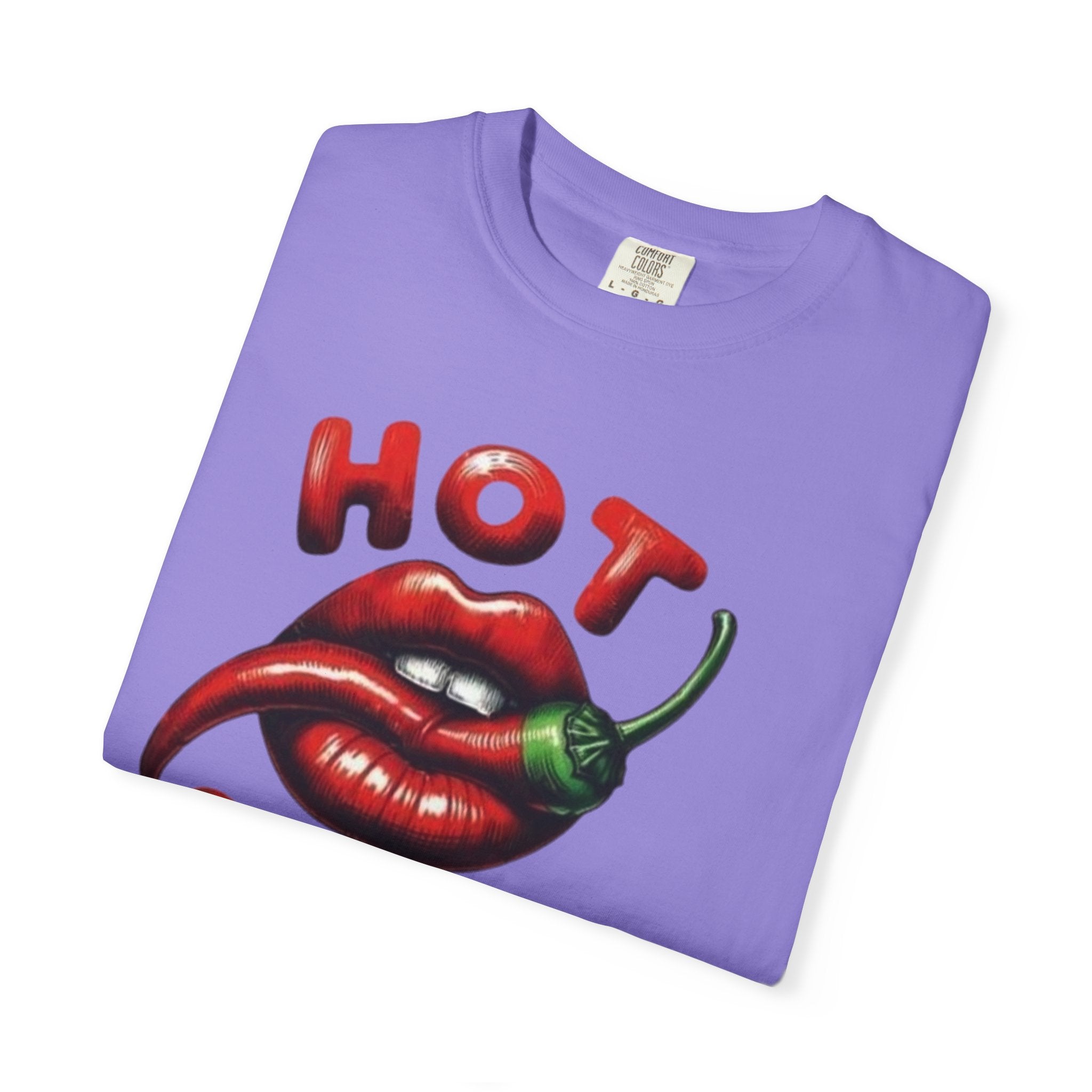Hot Stuff T-Shirt — Spicy Lips & Chili Graphic Tee
