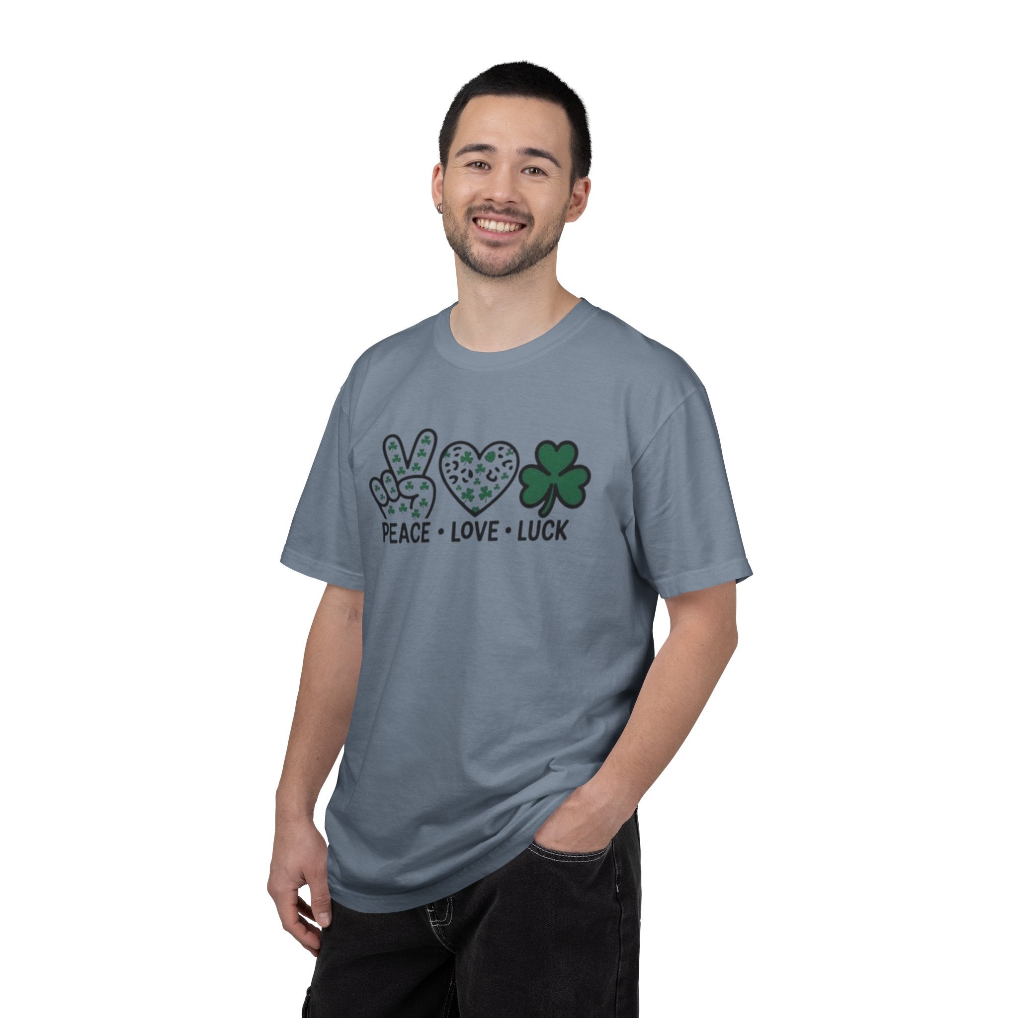 Peace Love Luck T-Shirt — St. Patrick’s Day Shamrock Tee