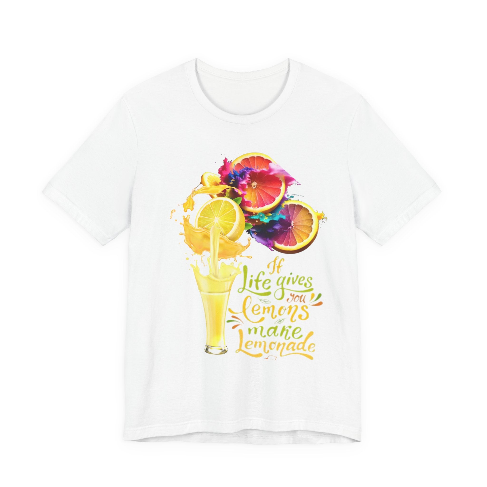 Lemonade Vibes T-Shirt — "If Life Gives You Lemons Make Lemonade" Colorful Citrus Tee