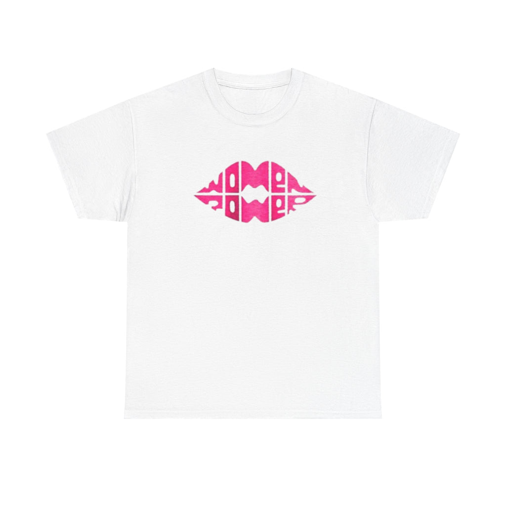 Women Power Lip Print T-Shirt — Feminist Graphic Tee