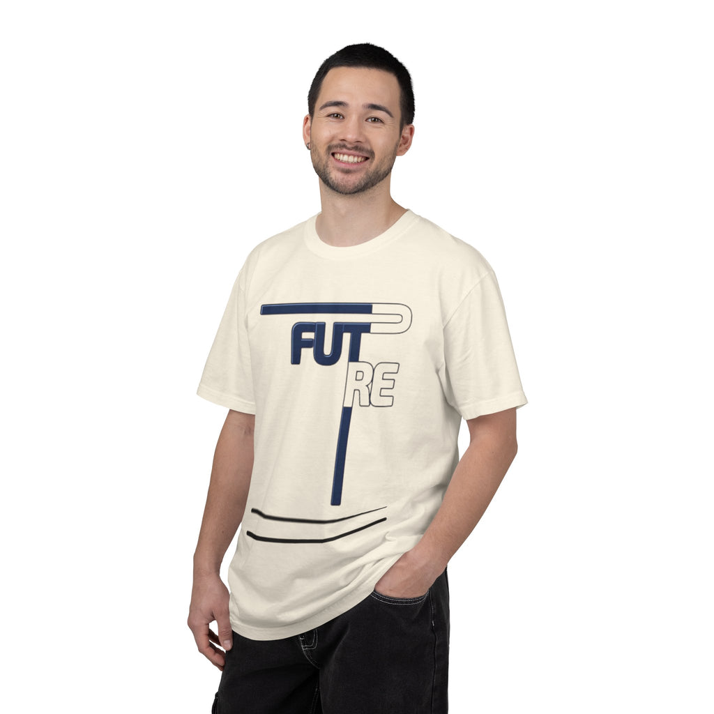 Future Graphic T-Shirt — Minimalist Futuristic Typography Tee