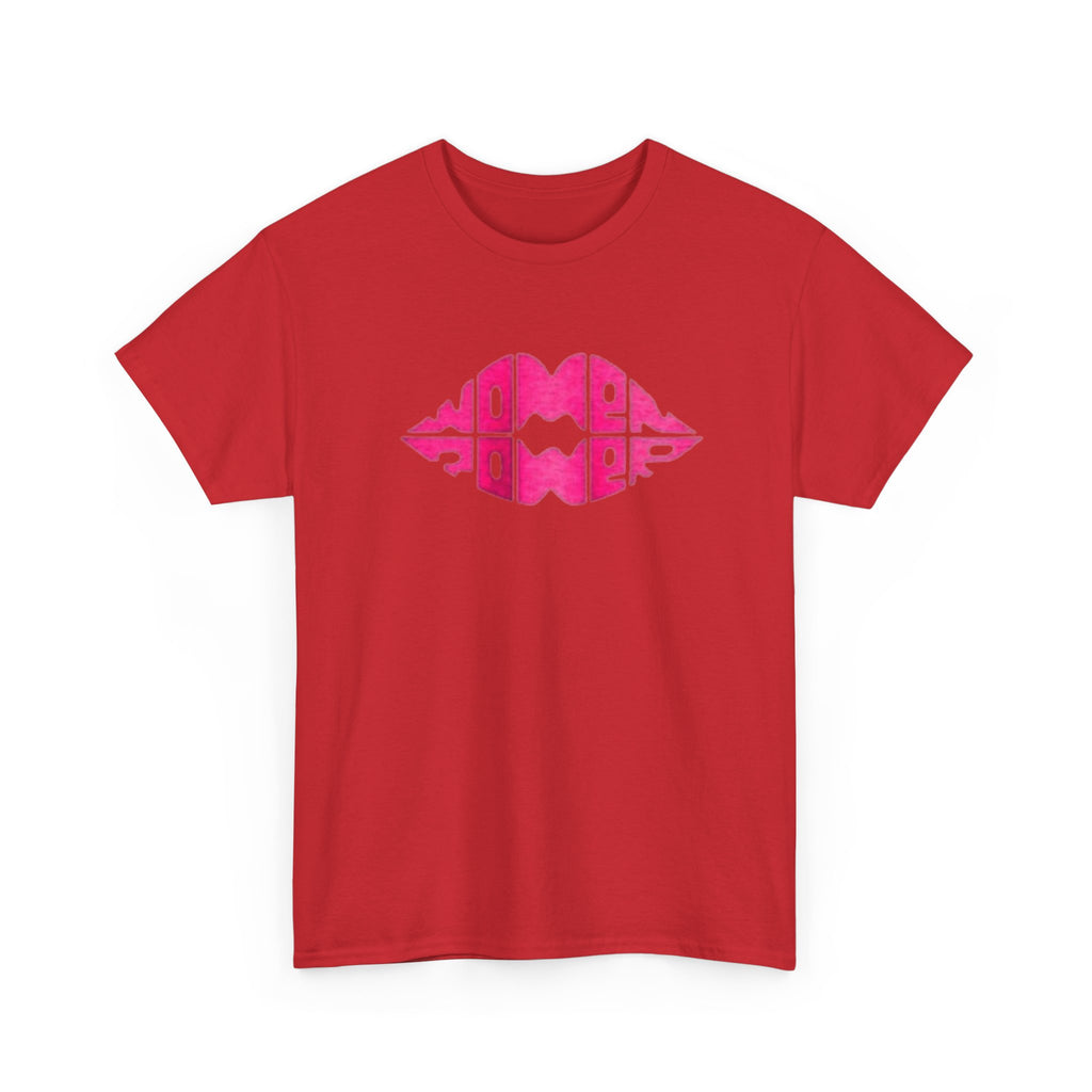 Women Power Lip Print T-Shirt — Feminist Graphic Tee