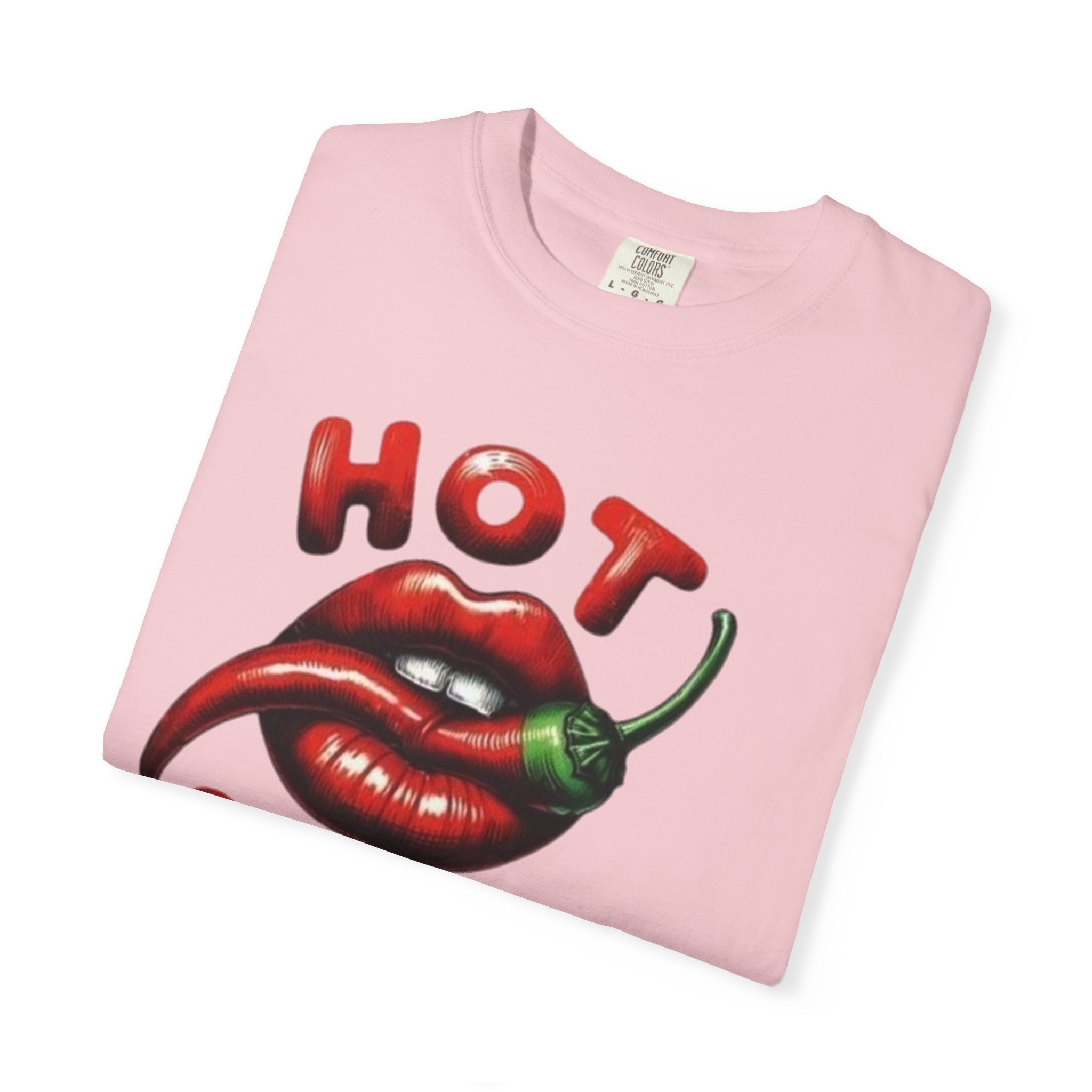 Hot Stuff T-Shirt — Spicy Lips & Chili Graphic Tee