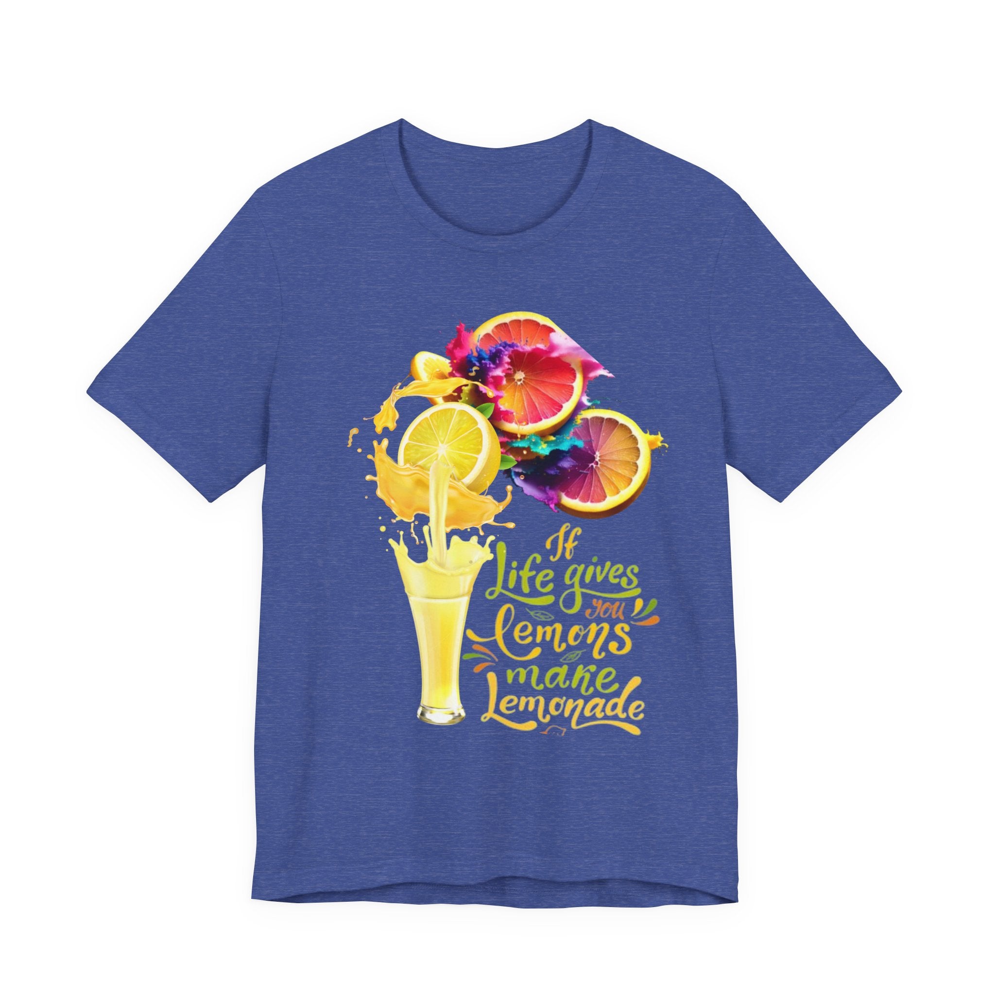 Lemonade Vibes T-Shirt — "If Life Gives You Lemons Make Lemonade" Colorful Citrus Tee