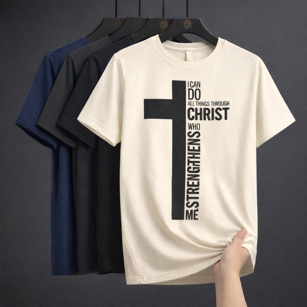 "I Can Do All Things" Cross Christian T-Shirt — Philippians Faith Tee