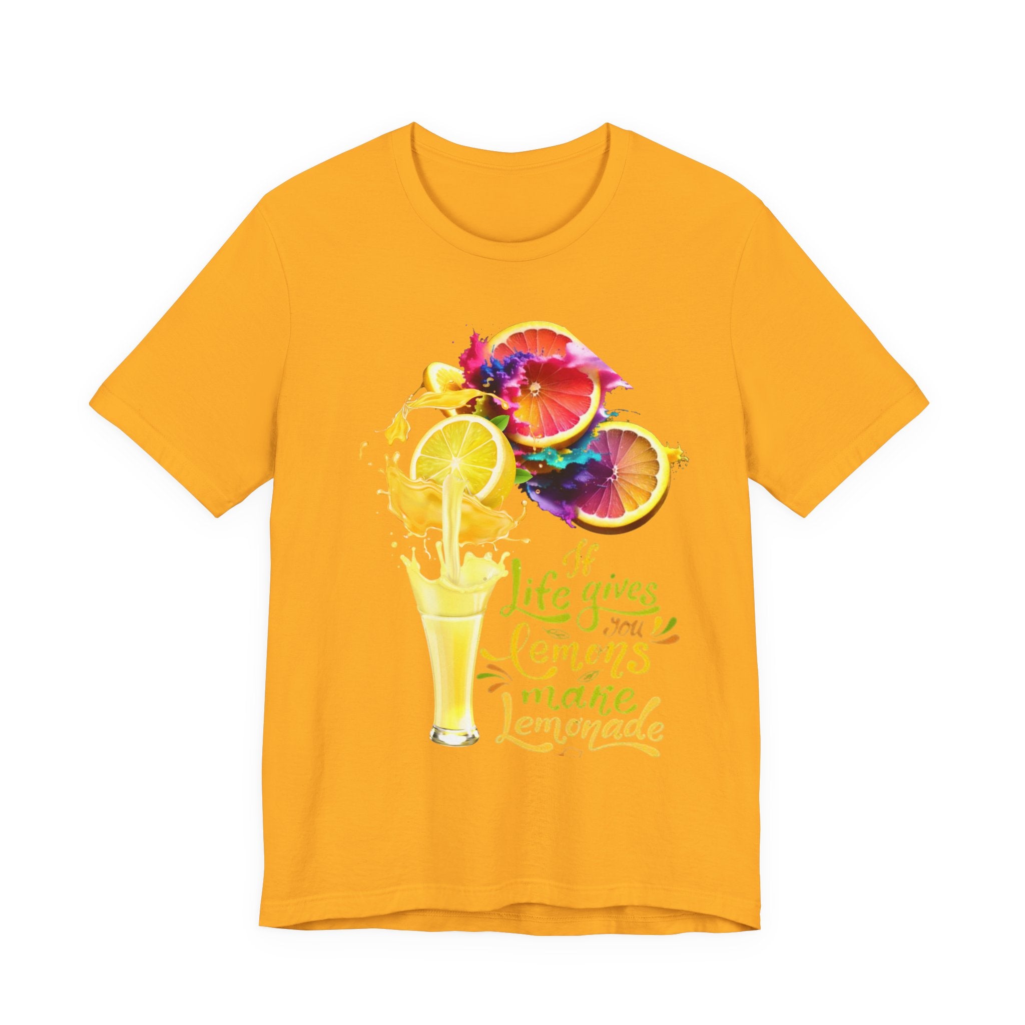Lemonade Vibes T-Shirt — "If Life Gives You Lemons Make Lemonade" Colorful Citrus Tee