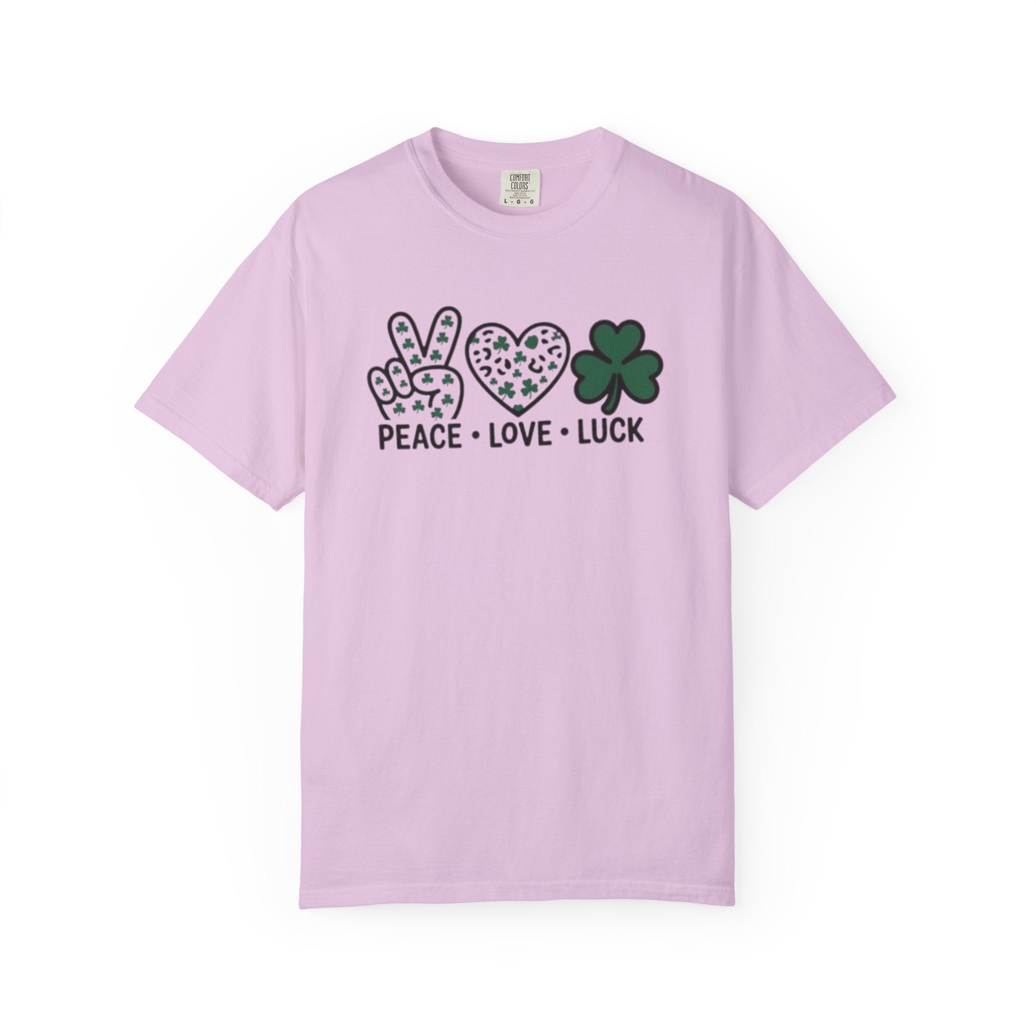 Peace Love Luck T-Shirt — St. Patrick’s Day Shamrock Tee