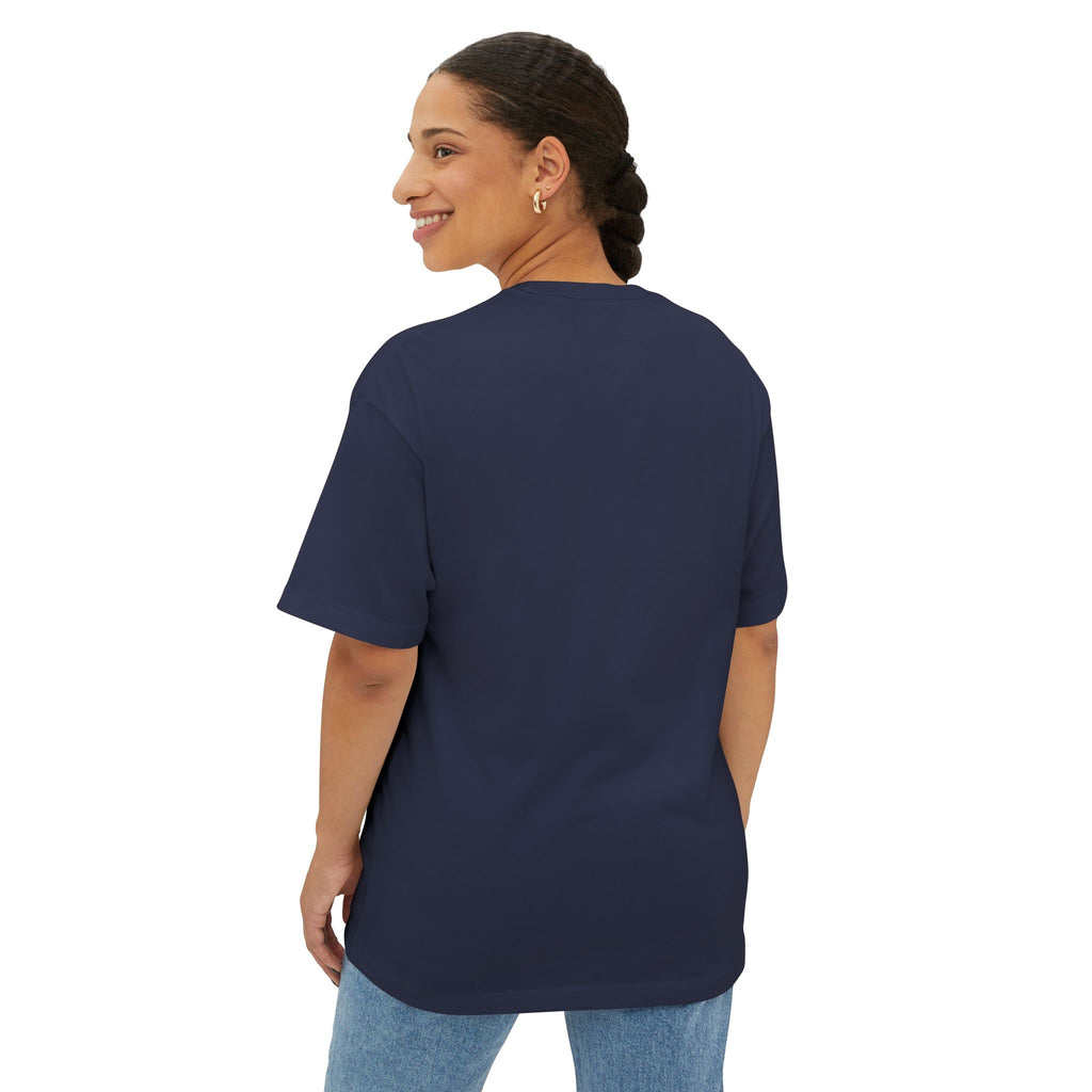 Eagle Face Tee — “the secret to move is to move” Oversized Boxy T‑Shirt