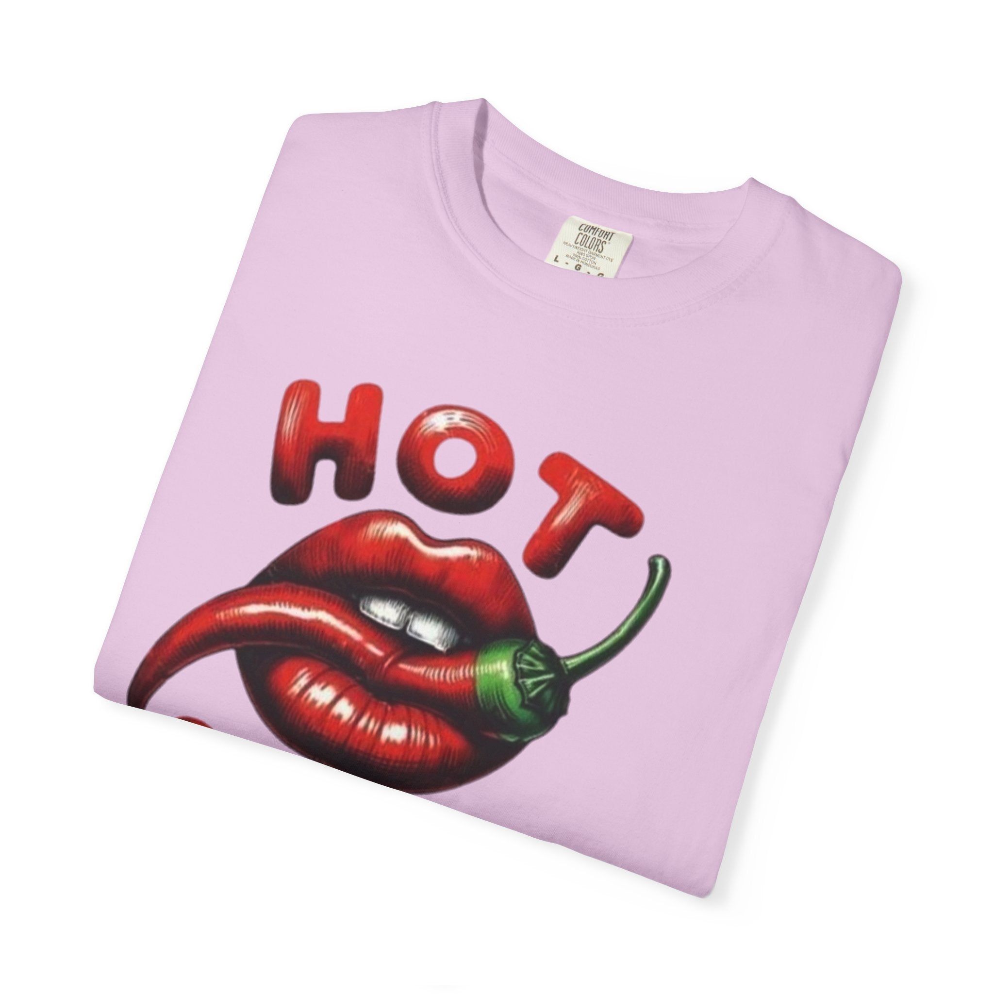 Hot Stuff T-Shirt — Spicy Lips & Chili Graphic Tee