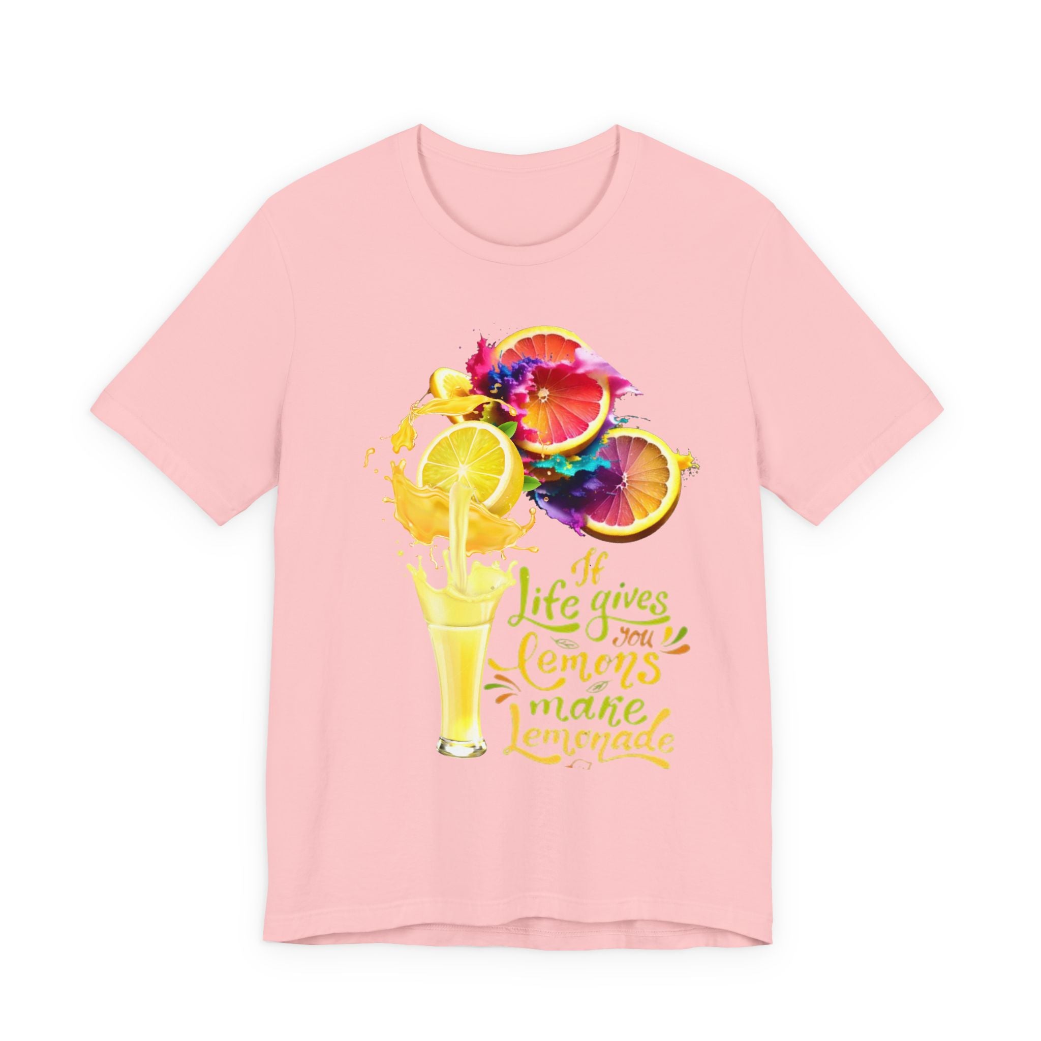 Lemonade Vibes T-Shirt — "If Life Gives You Lemons Make Lemonade" Colorful Citrus Tee
