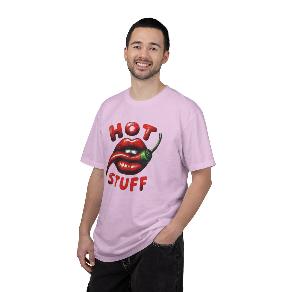 Hot Stuff T-Shirt — Spicy Lips & Chili Graphic Tee