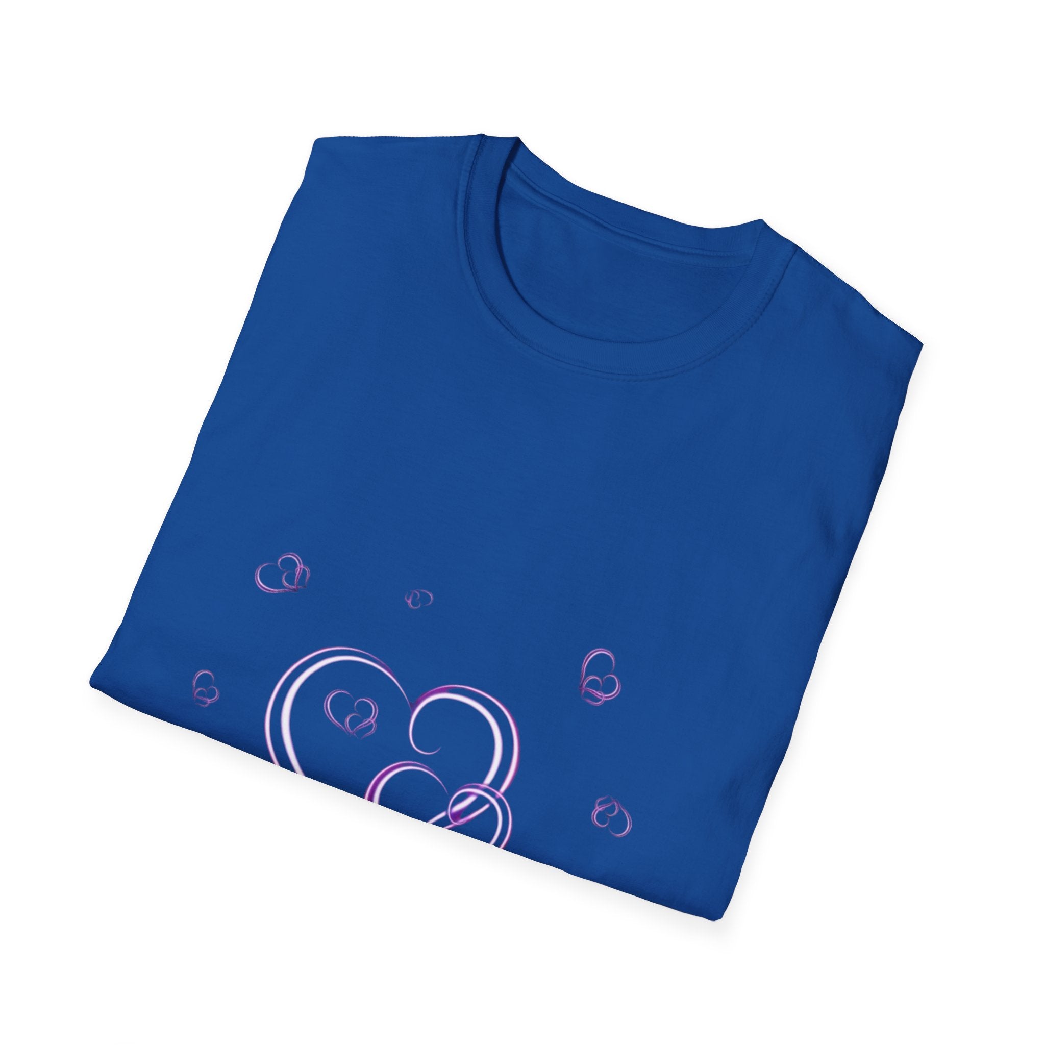 Heart Bubble T-Shirt — Pastel Purple Heart and Bubbles Tee