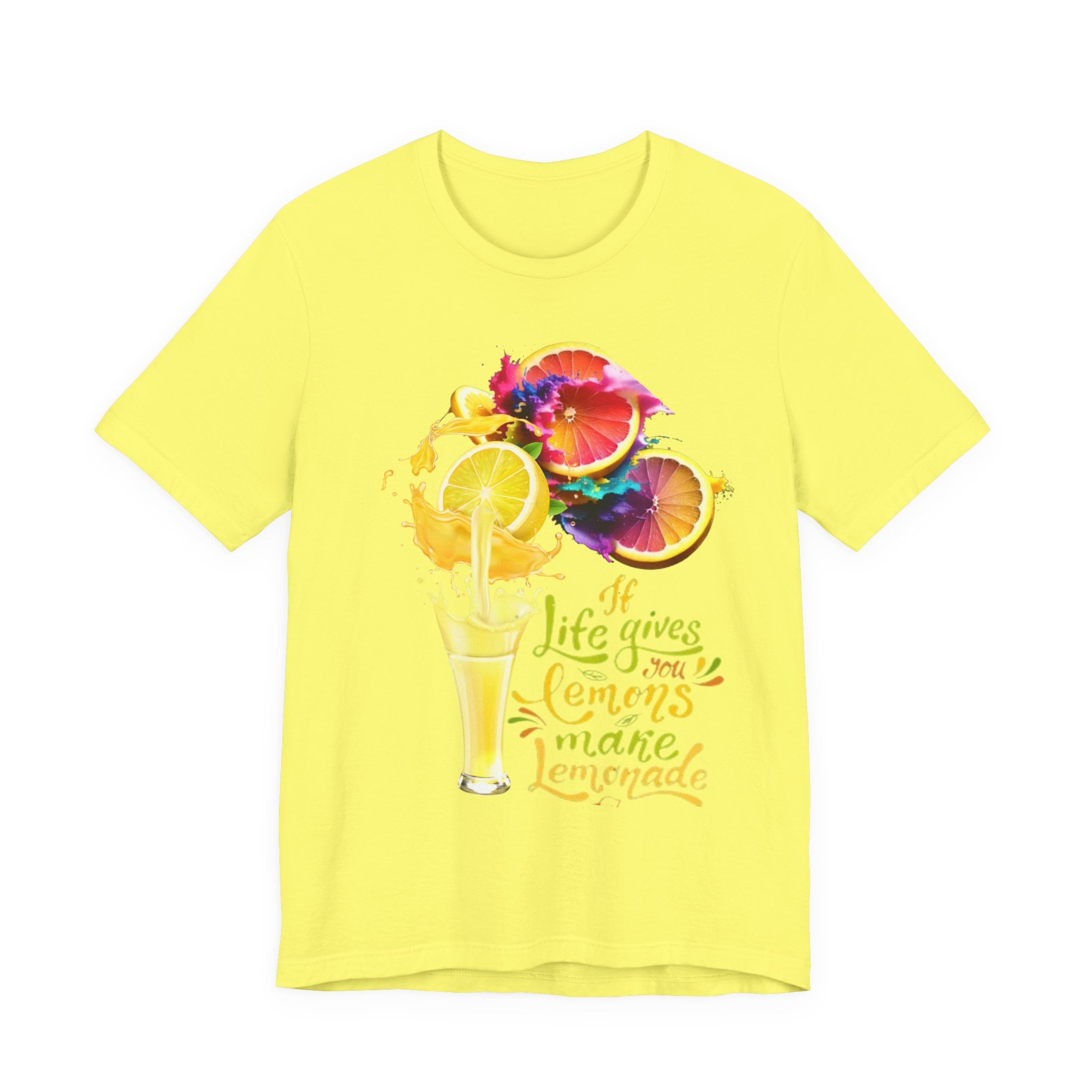 Lemonade Vibes T-Shirt — "If Life Gives You Lemons Make Lemonade" Colorful Citrus Tee
