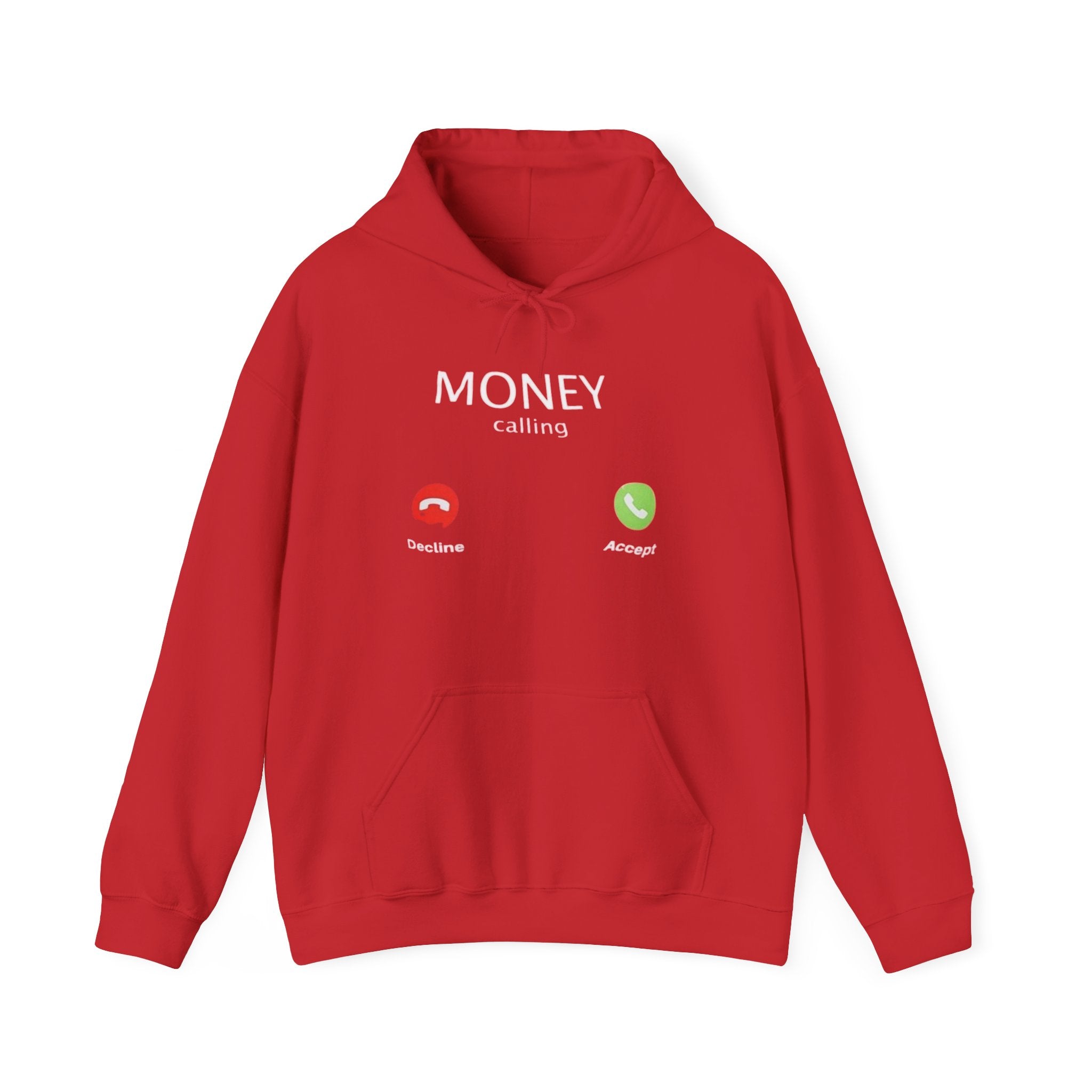 Hoodie — "MONEY Calling" Graphic Pullover