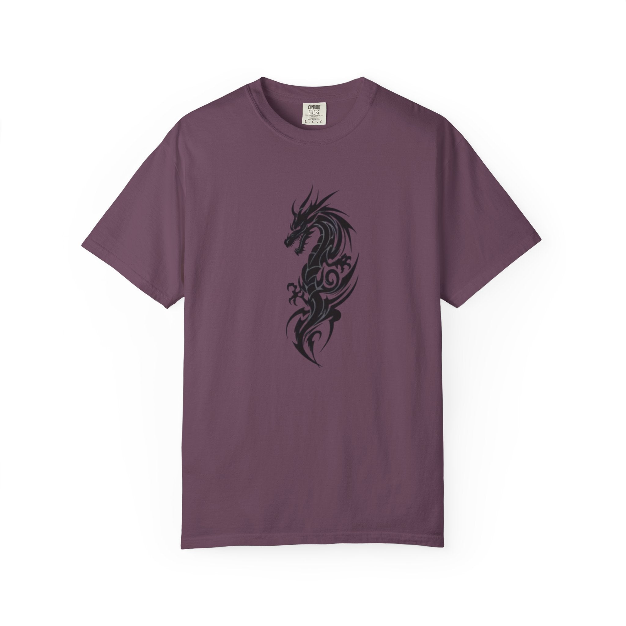 Dragon Tattoo T-Shirt — Tribal Black Dragon Graphic Tee
