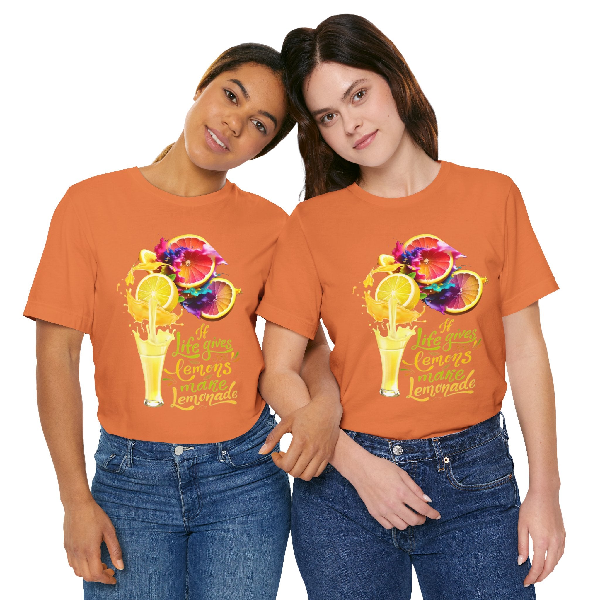 Lemonade Vibes T-Shirt — "If Life Gives You Lemons Make Lemonade" Colorful Citrus Tee