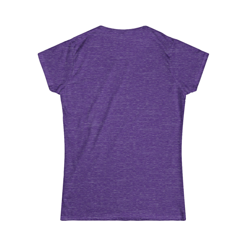 Galaxy Hearts Tee — Purple Nebula Heart Graphic Women's T‑Shirt