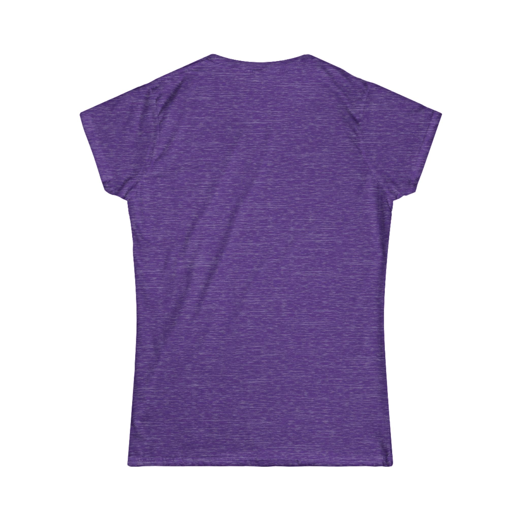Galaxy Hearts Tee — Purple Nebula Heart Graphic Women's T‑Shirt