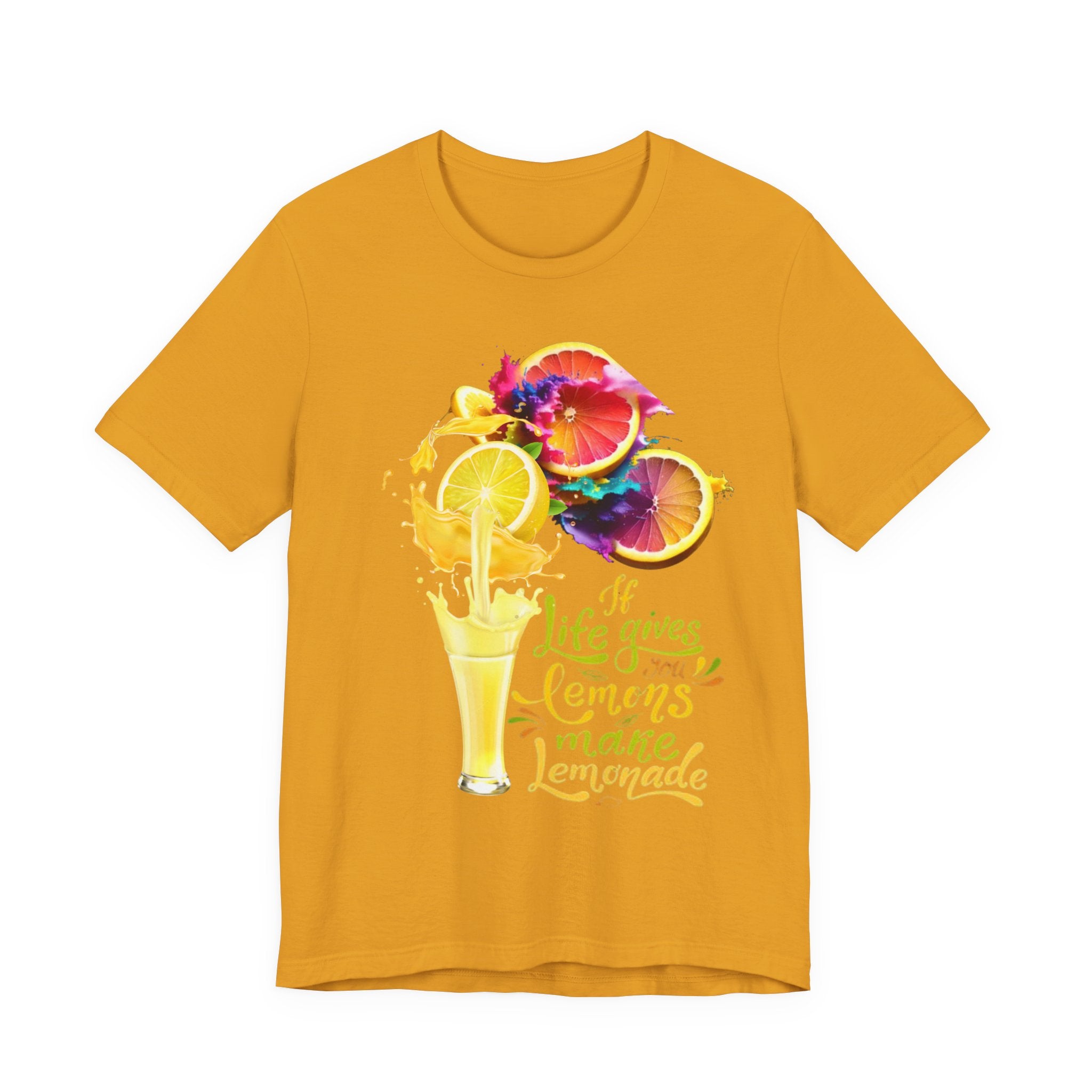 Lemonade Vibes T-Shirt — "If Life Gives You Lemons Make Lemonade" Colorful Citrus Tee