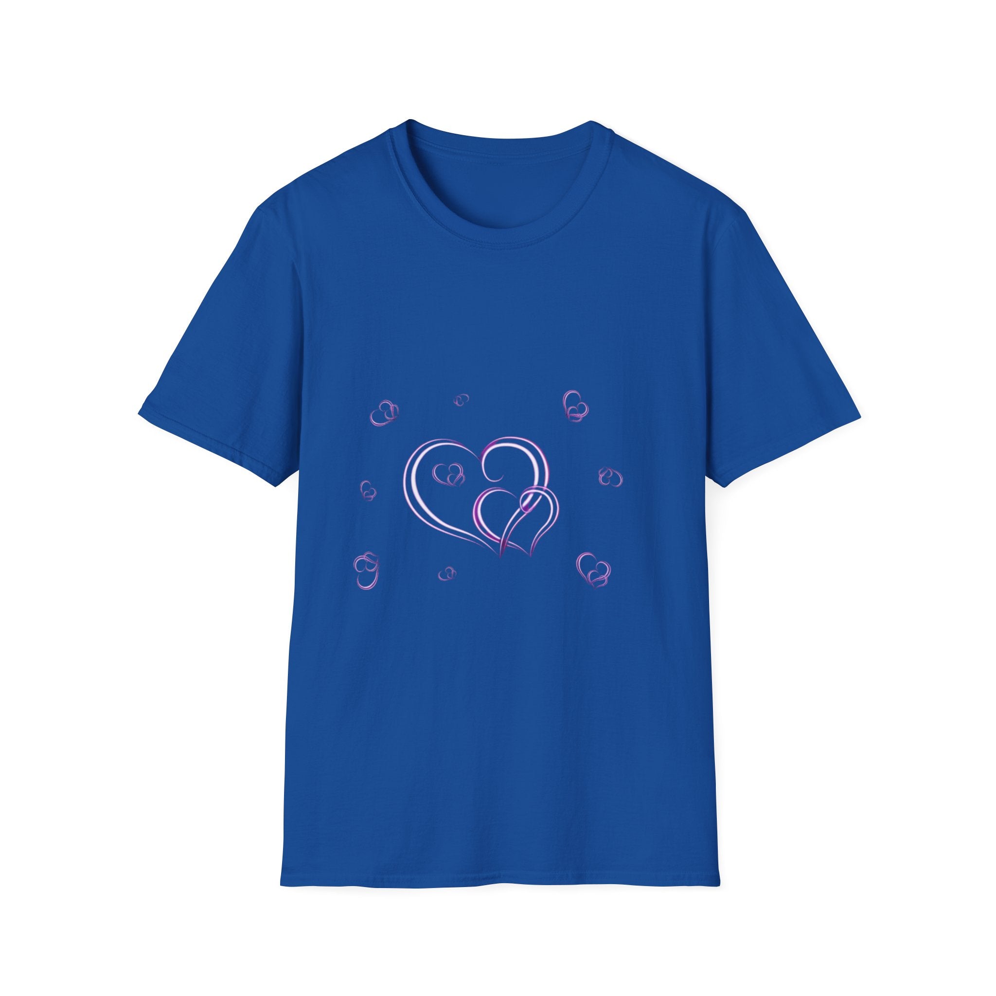 Heart Bubble T-Shirt — Pastel Purple Heart and Bubbles Tee
