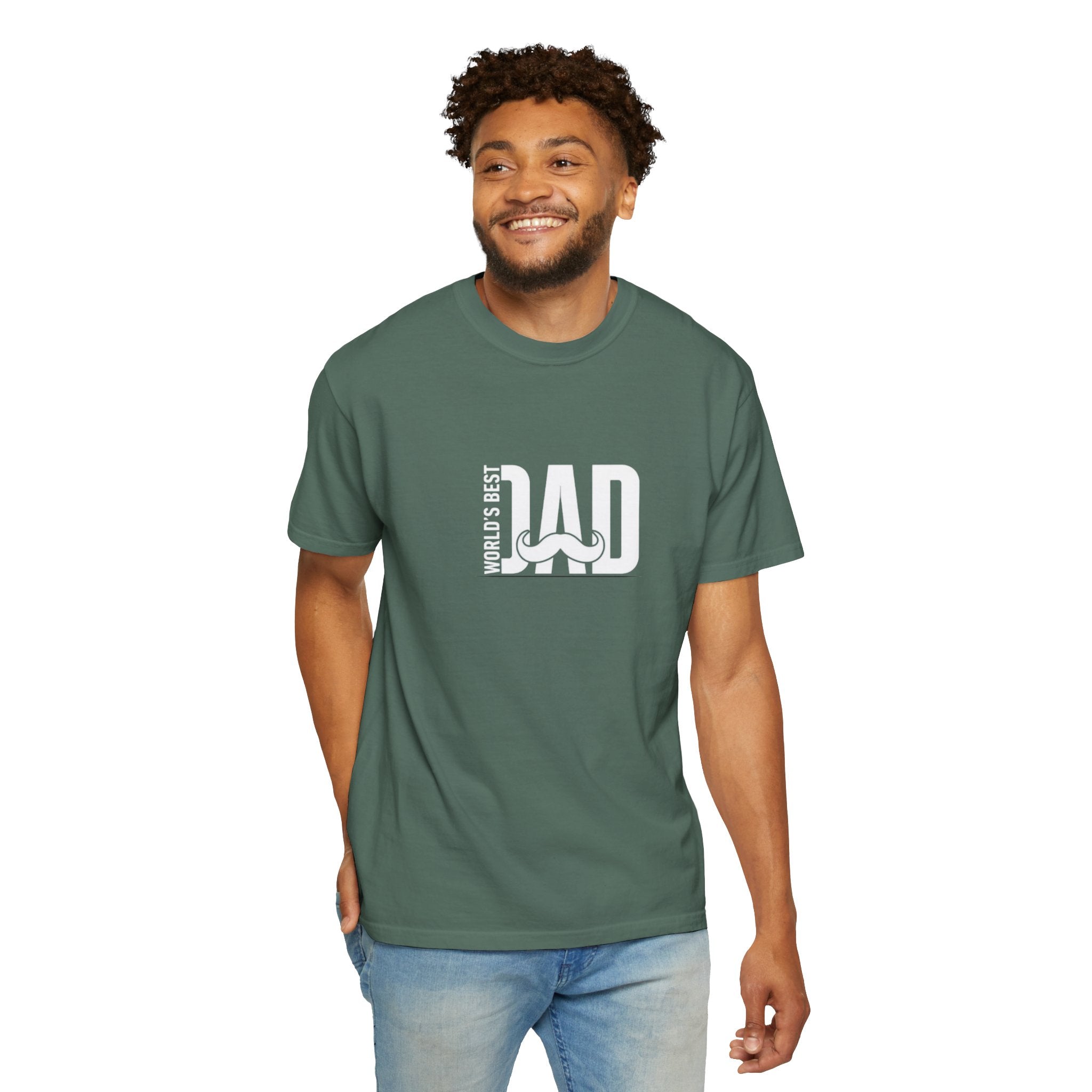 Minimalist Line T-Shirt — Subtle Center Stripe Tee