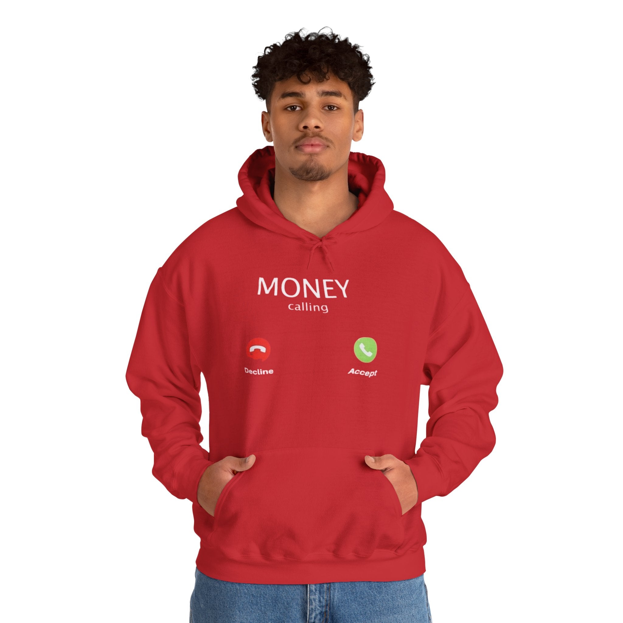 Hoodie — "MONEY Calling" Graphic Pullover